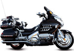Kuryakyn 3202 Motorcycle Lighting Accent Accessory: Single Circuit LED Saddlebag Molding Set with Red Lens for 2001-10 Honda Gold Wing GL1800 Motorcycles, Chrome - Throttle City Cycles