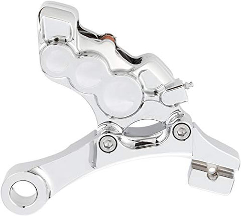 Arlen Ness 02-302 6-Piston Differential Bore Rear Brake Caliper/Bracket - Chrome - Throttle City Cycles