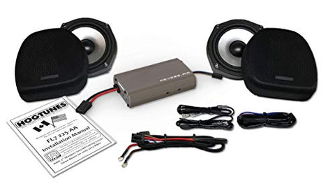 Hogtunes 7" Woofer Kit with 225 Watt 2 Channel Amp for 1998-2013 Harley Touring Models with VENTED Ultra Style Lowers FL7 225-AA FL7 225-AA - Throttle City Cycles