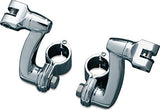 Kuryakyn Longhorn Offset Peg Mount with 1-1/2" Clamp - Throttle City Cycles