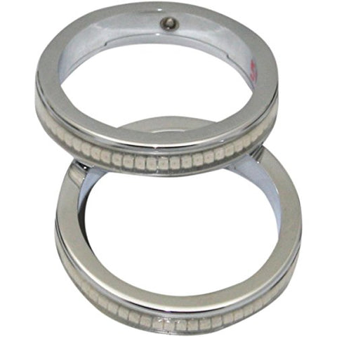 Custom Dynamics WA56-CC Wrap-Around LED Marker Lights - Chrome for 56mm Forks - Throttle City Cycles