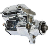 DB Electrical SHD0013-C Chrome Starter Compatible With/Replacement For Harley, FLHR FLHRC FLHRS, FLHTF FLSTN FLSTSC Fat Boy Road Glide Dyna, Flstsc Heritage Softail 80-1014 31621-06A 410-52330 - Throttle City Cycles