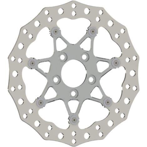 Arlen Ness 33-10102-202 11.8in. Two-Piece Floating Front Brake Rotor - Procross Chrome - Throttle City Cycles