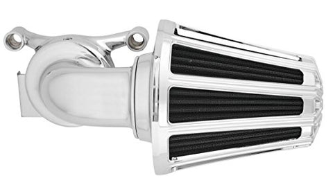 Arlen Ness 90 Degree Monster Sucker Air Cleaner 10 Gauge Cover Chrome 81-022 - Throttle City Cycles
