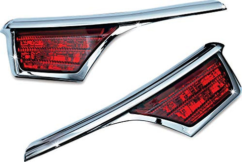 Kuryakyn 3240 Motorcycle Lighting Accessory: LED Passenger Armrest Trim with Turn Signal/Blinker Light Accents for 2006-17 Honda Gold Wing GL1800 Motorcycles, Chrome, 1 Pair - Throttle City Cycles