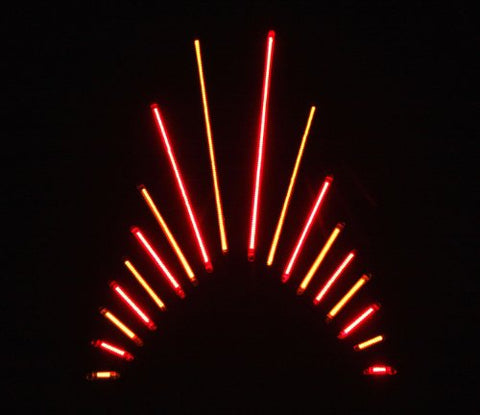 Custom Dynamics TruFLEX Professional-Grade LED Lighting Strip - 115 LED (14.60in. L) - Red/Red TF115R - Throttle City Cycles