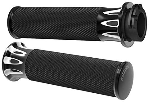 Arlen Ness 07-319 Black Fusion Grip - Throttle City Cycles