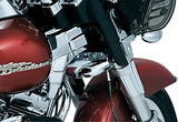 Kuryakyn 7866 Motorcycle Accent Accessory: Deluxe Neck Cover for 1995-2007 Harley-Davidson Touring Motorcycles, Chrome, 1 Pair - Throttle City Cycles