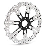 Arlen Ness 33-10301-203 14in. Two-Piece Floating Front Brake Rotor - 7 Valve Black - Throttle City Cycles