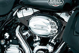 Kuryakyn 8407 Scarab Air Cleaner Cover for 2001-15 Harley-Davidson Motorcycles, Chrome - Throttle City Cycles