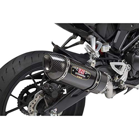 Yoshimura R-77 Slip-On Exhaust (Race/Stainless Steel/Carbon Fiber/Carbon Fiber) for 19 Honda CB300R - Throttle City Cycles