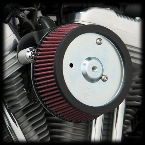 Arlen Ness 18-560 Big Sucker Stage 1 Air Cleaner Kit with Black Backing Plate for 2008-2013 Harley FLT Touring Models - Throttle City Cycles