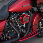 Arlen Ness 18-170 Red Method Clear Series Air Cleaner - Throttle City Cycles