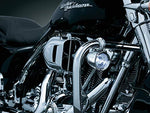 Kuryakyn 5019 Motorcycle Lighting Accessory: Engine Guard Mounted Driving Lights, Universal Fit for 1-1/4" Engine Guards/Tubing, Chrome, 1 Pair - Throttle City Cycles
