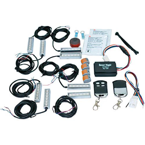Custom Dynamics TMWZ02BM6 Magical Wizard Super Light Kit with Bluetooth Color Command 5 Remote Control - Throttle City Cycles