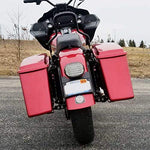Custom Dynamics Turn Signal Eliminator Kit for Harley Touring Models - Black LED illuminated, curved license plate frame and tail light mount (CD-TS-ELIM-B) - Throttle City Cycles