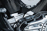 Kuryakyn 5737 Motorcycle Accent Accessory: Cylinder Base Cover for 2014-19 Indian Motorcycles, Chrome - Throttle City Cycles