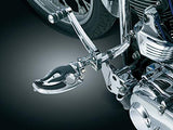 Kuryakyn 4411 Motorcycle Footpegs: Flamin' Switchblade Pegs with Male Mount Adapters, Chrome, 1 Pair - Throttle City Cycles