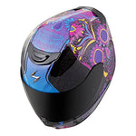 Scorpion EXO-R420 Sugarskull Black/Pink - Throttle City Cycles