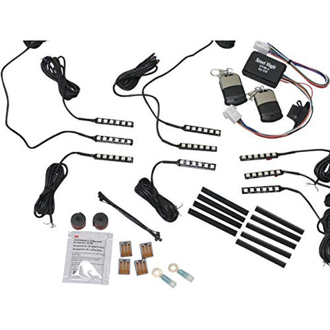 Custom Dynamics TMWK3BM6 Magical Wizard Sport Bike Light Kit with Bluetooth Color Command 5 Module - Throttle City Cycles