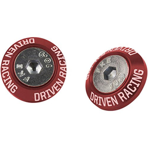 Driven Racing Mirror Block-Off Plate - Red DMBKTRD - Throttle City Cycles