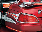 Kuryakyn 3233 Motorcycle Lighting Accent Accessory: LED Trunk Accent Swoops for 2006-17 Honda Gold Wing GL1800 Motorcycles, Chrome, 1 Pair - Throttle City Cycles