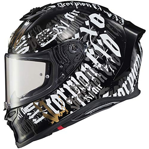 Scorpion R1 Air Helmet - Blackletter (Large) (Black) - Throttle City Cycles