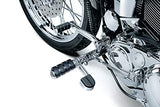 Kuryakyn 8075 Motorcycle Foot Control: ISO Stirrup Heel Rests with Large ISO Pegs, Chrome, 1 Pair - Throttle City Cycles
