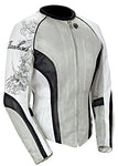 Joe Rocket Cleo 2.2 Women's Jacket White/Black/Silver XL JOEROCKET1250-0605 - Throttle City Cycles