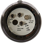Kuryakyn 7357 Motorcycle Lighting Accent Accessory: Zombie Skull LED Fuel and Battery Gauge for 1988-2019 Harley-Davidson Motorcycles, Chrome - Throttle City Cycles