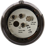 Kuryakyn 7357 Motorcycle Lighting Accent Accessory: Zombie Skull LED Fuel and Battery Gauge for 1988-2019 Harley-Davidson Motorcycles, Chrome - Throttle City Cycles