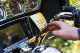 Kuryakyn 7240 Motorcycle Accent Accessory: Deluxe Tri-Line Stereo Trim Kit for 2014-19 Harley-Davidson Touring & Tri Glide Motorcycles, Chrome - Throttle City Cycles