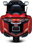 Kuryakyn 3247 Motorcycle Lighting Accessory: Vertical Rear LED Running/Brake Light Strips with Smoke Lenses for 2012-17 Honda Gold Wing GL1800 & F6B Motorcycles, Gloss Black, 1 Pair - Throttle City Cycles