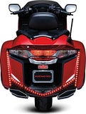Kuryakyn 3247 Motorcycle Lighting Accessory: Vertical Rear LED Running/Brake Light Strips with Smoke Lenses for 2012-17 Honda Gold Wing GL1800 & F6B Motorcycles, Gloss Black, 1 Pair - Throttle City Cycles