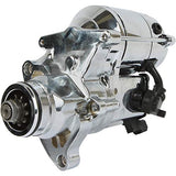 DB Electrical SHD0013-C Chrome Starter Compatible With/Replacement For Harley, FLHR FLHRC FLHRS, FLHTF FLSTN FLSTSC Fat Boy Road Glide Dyna, Flstsc Heritage Softail 80-1014 31621-06A 410-52330 - Throttle City Cycles