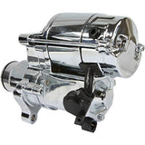 DB Electrical SHD0013-C Chrome Starter Compatible With/Replacement For Harley, FLHR FLHRC FLHRS, FLHTF FLSTN FLSTSC Fat Boy Road Glide Dyna, Flstsc Heritage Softail 80-1014 31621-06A 410-52330 - Throttle City Cycles