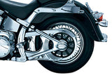 Kuryakyn 7773 Motorcycle Accent Accessory: Boomerang Frame Covers for 2008-17 Harley-Davidson Motorcycles, Chrome, 1 Pair - Throttle City Cycles