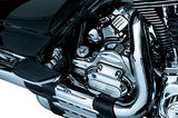 Kuryakyn 6950 Transmission Shroud/Covering for 2009-16 Harley-Davidson Touring & Trike Motorcycles with Stock Head Pipes, Chrome - Throttle City Cycles