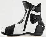 Joe Rocket Superstreet - Mens' Leather Motorcycle Boot - White - US Size: 7 - Throttle City Cycles