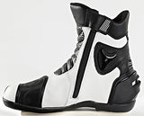 Joe Rocket Superstreet - Mens' Leather Motorcycle Boot - White - US Size: 7 - Throttle City Cycles
