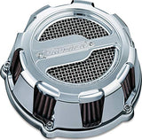 Kuryakyn 9886 Crusher Maverick Air Cleaner/Filter Assembly for Motorcycles with Custom Applications, Chrome - Throttle City Cycles