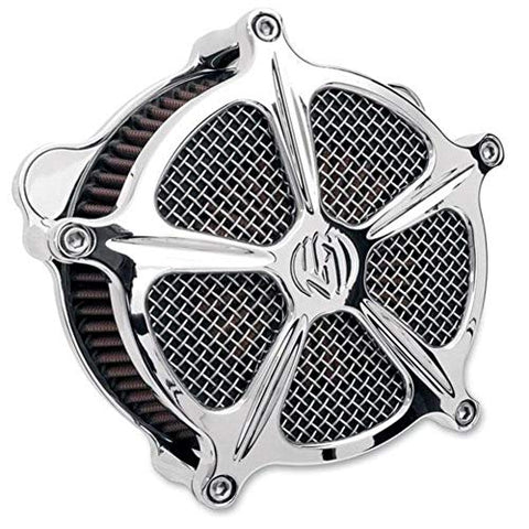 RSD Venturi Air Cleaner Speed-5 Chrome for Harley CV/DELPHI - Throttle City Cycles