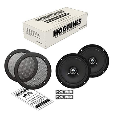 Hogtunes 462R-RM Gen4 6.5" 2 Ohm Replacement Rear Speakers with Grills for 2014+ Harley-Davidson Ultra/Trike Models 462R-RM - Throttle City Cycles
