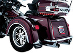 Kuryakyn 7223 Motorcycle Accent Accessory: Rear Bumper Accents for 2009-19 Harley-Davidson Trike Motorcycles, Chrome, 1 Pair - Throttle City Cycles