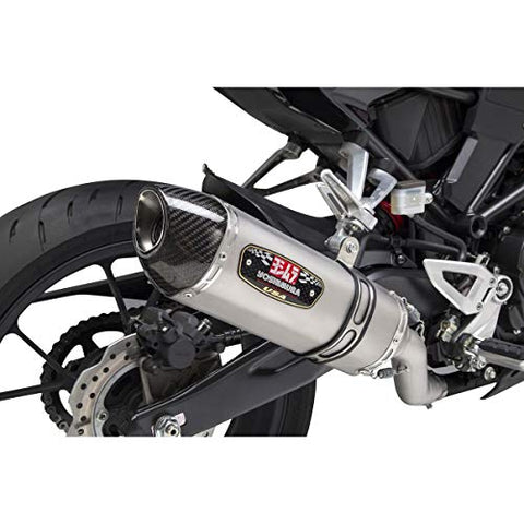Yoshimura R-77 Slip-On Exhaust (Race/Stainless Steel/Stainless Steel/Carbon Fiber/Works Finish) for 19 Honda CB300R - Throttle City Cycles