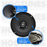 Hogtunes 225 Watt Amplifier - G4 Series 6.5" Front Speaker Kit - Throttle City Cycles