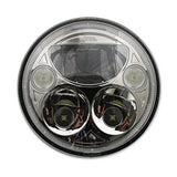 Custom Dynamics TruBEAM 7&Prime, LED Headlight Chrome CDTB-7-C - Throttle City Cycles