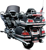 Kuryakyn 3201 Motorcycle Lighting Accent Accessory: Dual Circuit LED Trunk Molding Set with Red Lens for 2001-10 Honda Gold Wing GL1800 Motorcycles, Chrome - Throttle City Cycles