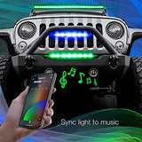 XKGLOW XK-BAR-20 Multi-Color 20" RGBW LED Light Bars, XKChrome Smartphone App - Throttle City Cycles