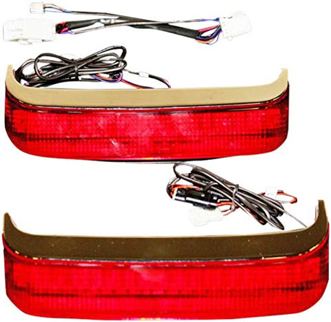 Custom Dynamics CD-SBSEQ-SS8-CR Sequential Bagz Saddlebag Lights - Chrome/Red Lens - Throttle City Cycles